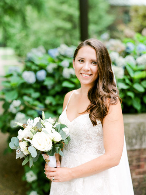 bridal portrait film photo photo at Benton Chapel at Vanderbilt University Downtown Nashville Wedding | Christy Wilson Photography
